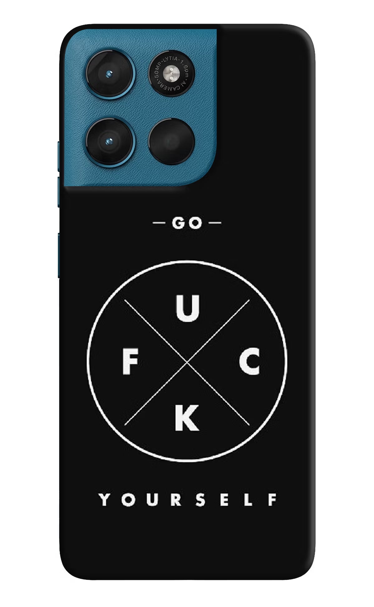 Go Fuck Yourself Moto G57 Power 5G Hard Case Back Cover by Casekaro