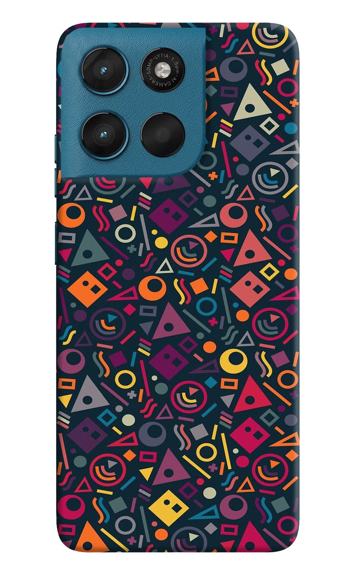 Geometric Abstract Moto G57 Power 5G Hard Case Back Cover by Casekaro