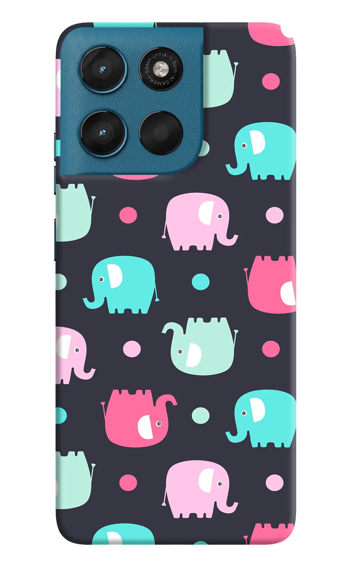 Elephants Moto G57 Power 5G Hard Case Back Cover by Casekaro