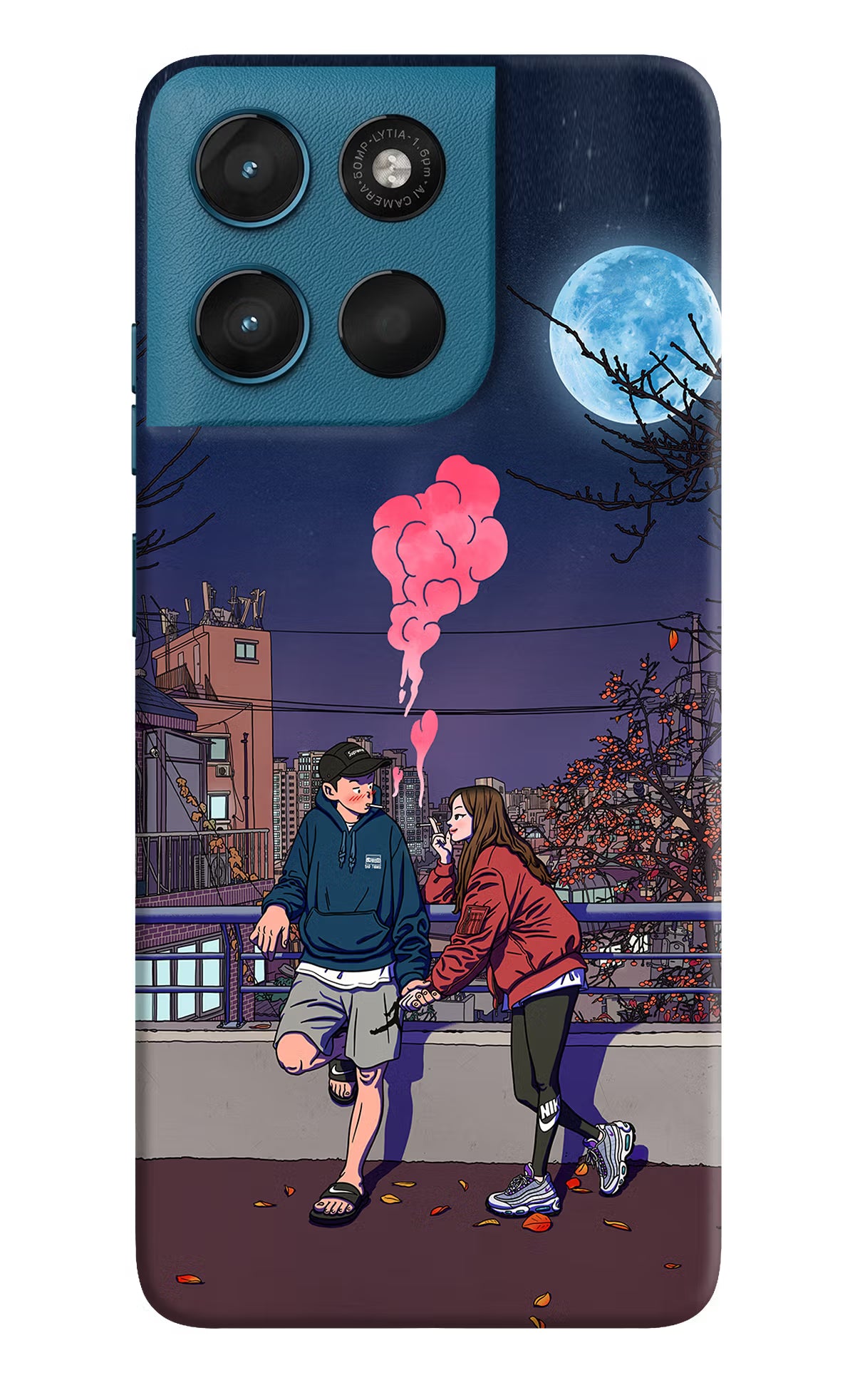 Chilling Couple Moto G57 Power 5G Hard Case Back Cover by Casekaro