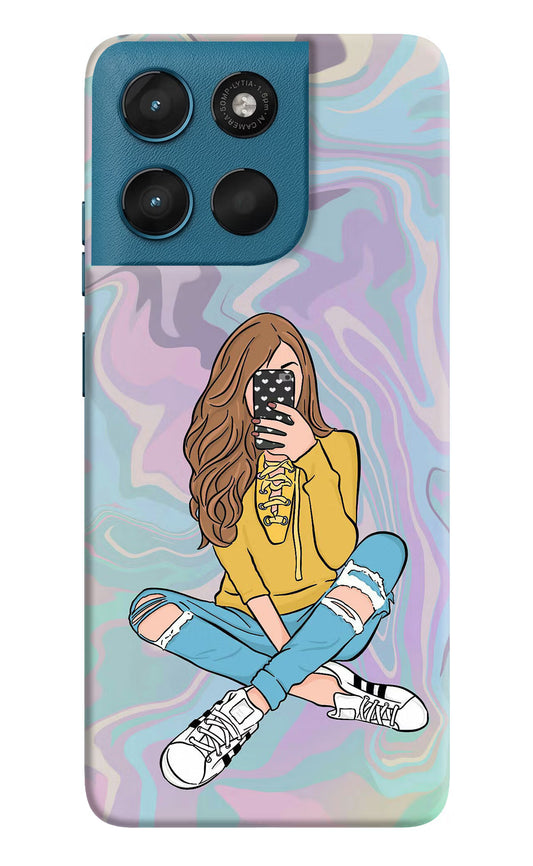Selfie Girl Moto G57 Power 5G Hard Case Back Cover by Casekaro