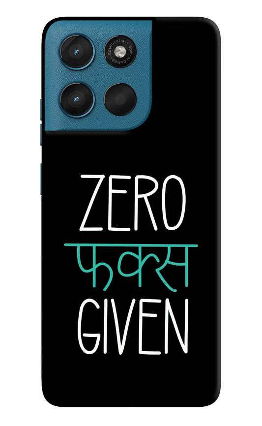 Zero Fucks Given Moto G57 Power 5G Hard Case Back Cover by Casekaro