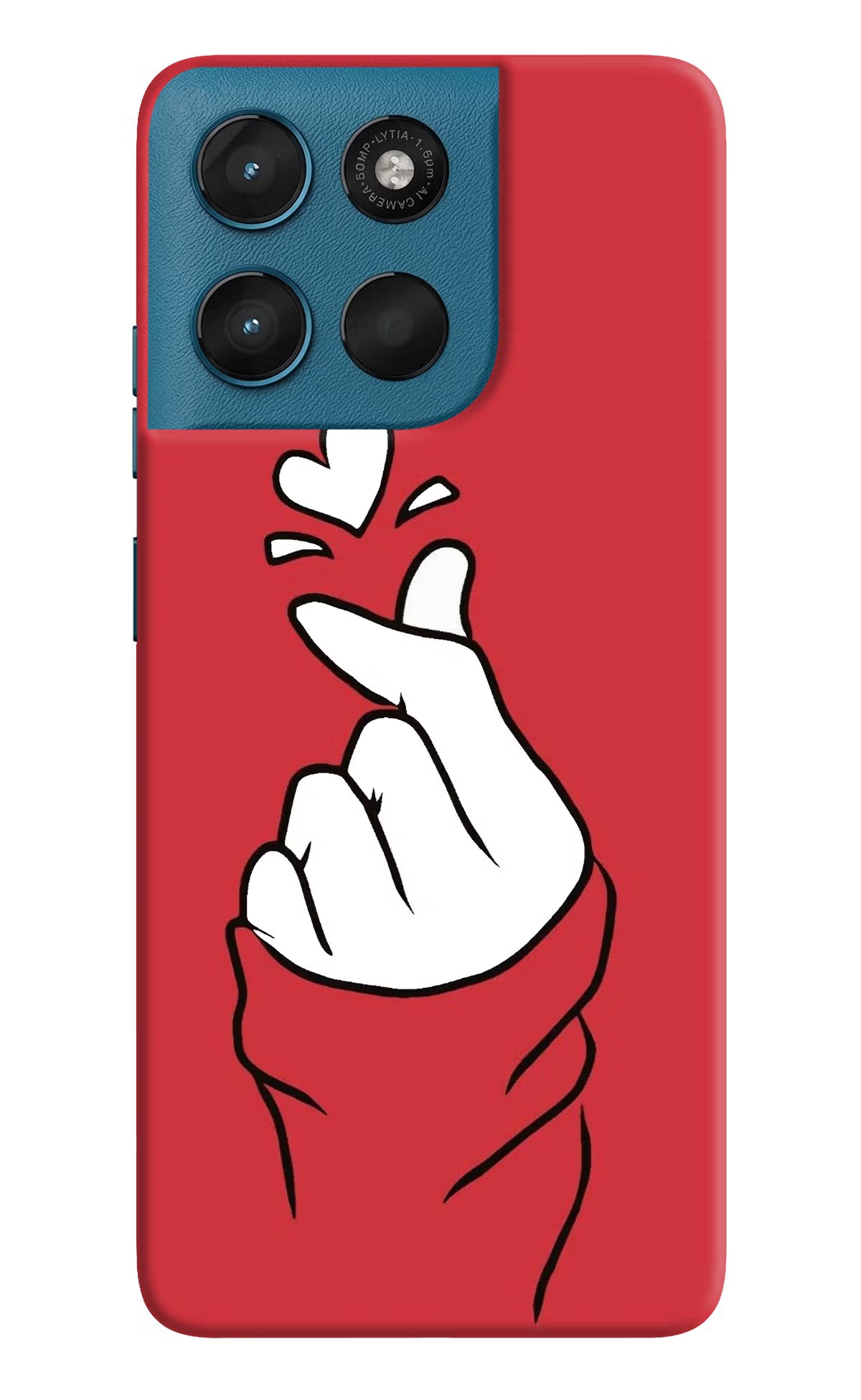 Korean Love Sign Moto G57 Power 5G Hard Case Back Cover by Casekaro