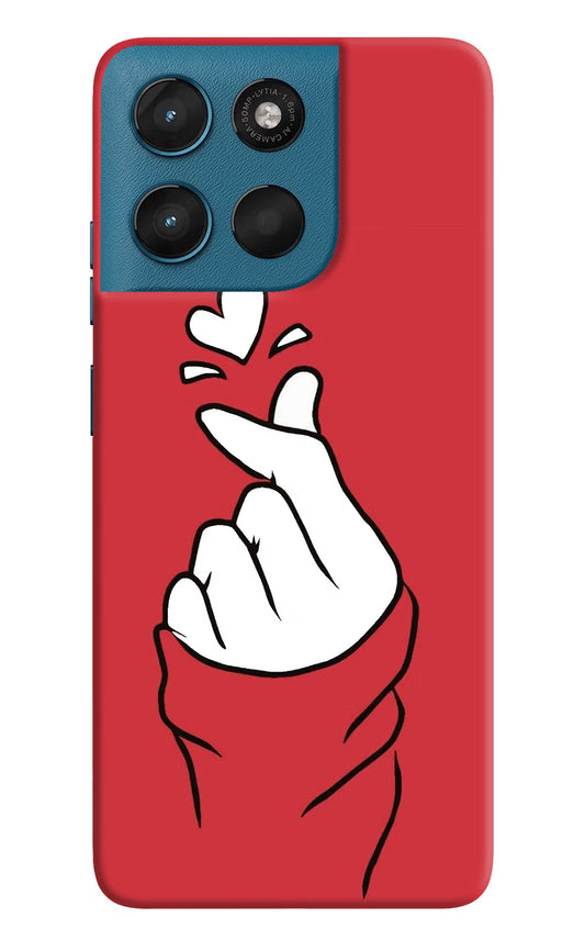 Korean Love Sign Moto G57 Power 5G Hard Case Back Cover by Casekaro