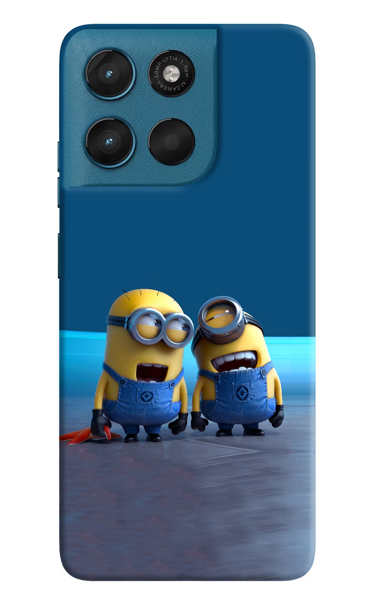 Minion Laughing Moto G57 Power 5G Hard Case Back Cover by Casekaro