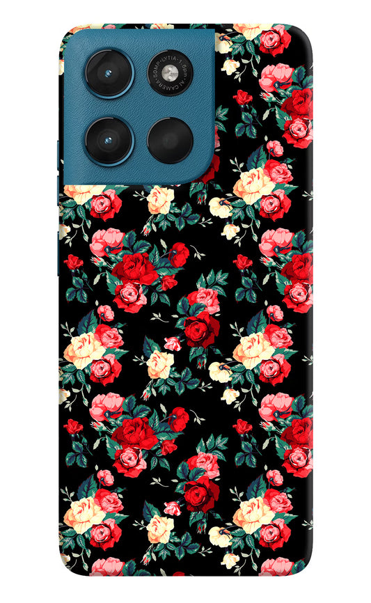Rose Pattern Moto G57 Power 5G Hard Case Back Cover by Casekaro