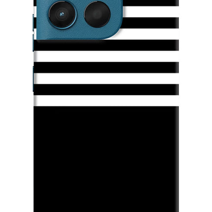Black and White Print Moto G57 Power 5G Hard Case Back Cover by Casekaro