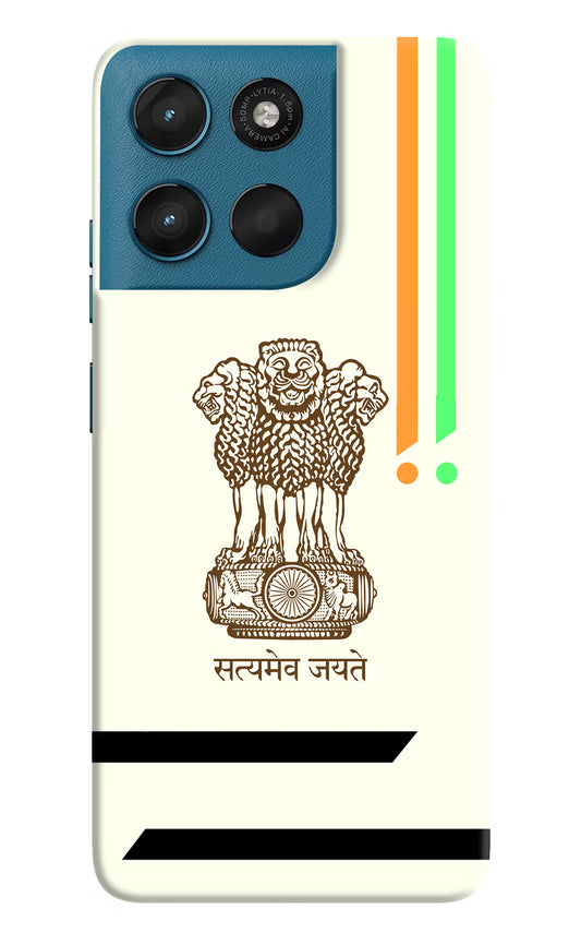 Satyamev Jayate Brown Logo Moto G57 Power 5G Hard Case Back Cover by Casekaro