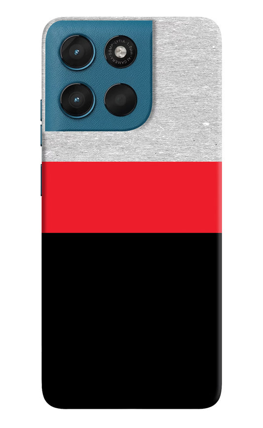 Tri Color Pattern Moto G57 Power 5G Hard Case Back Cover by Casekaro
