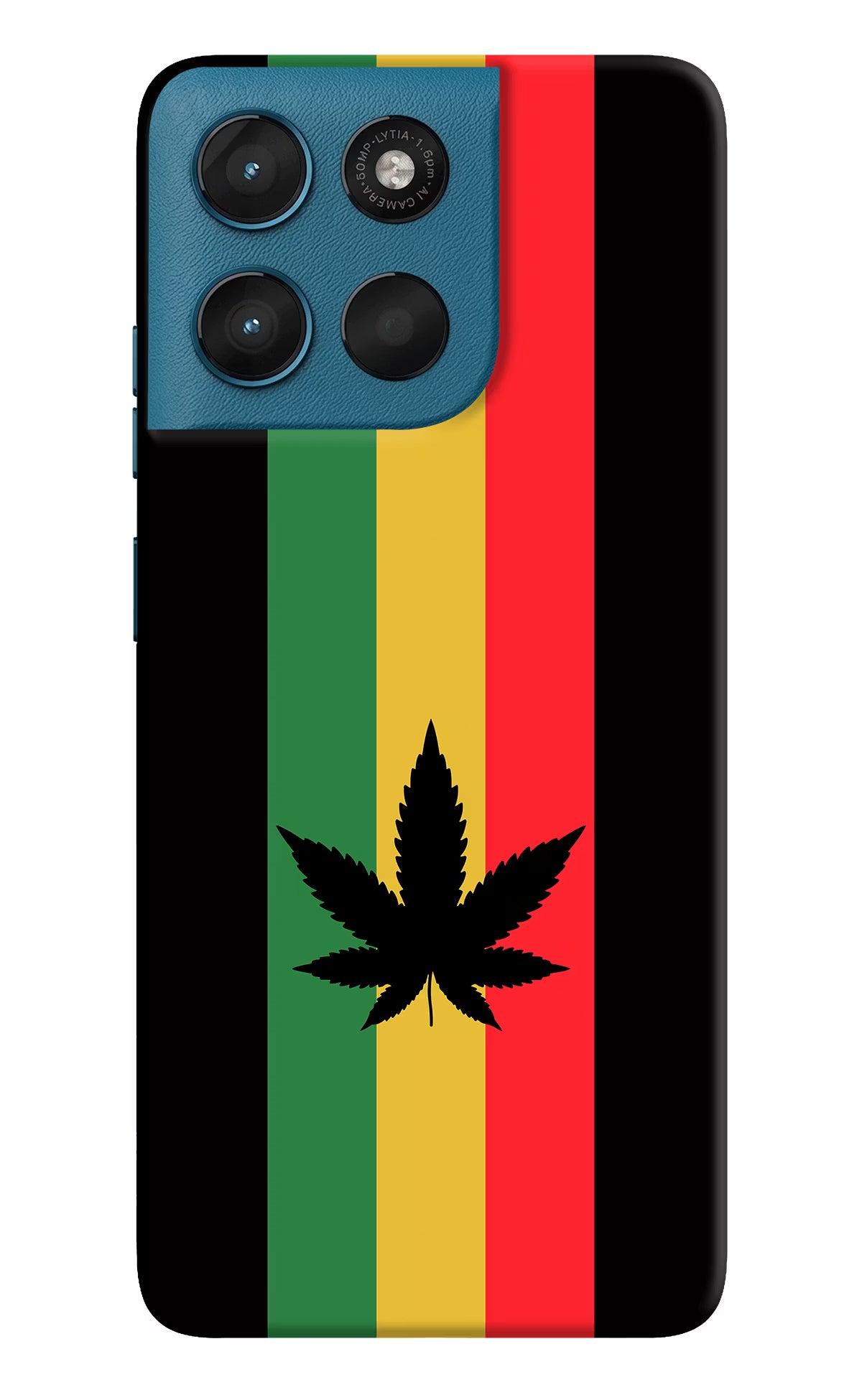 Weed Flag Moto G57 Power 5G Hard Case Back Cover by Casekaro