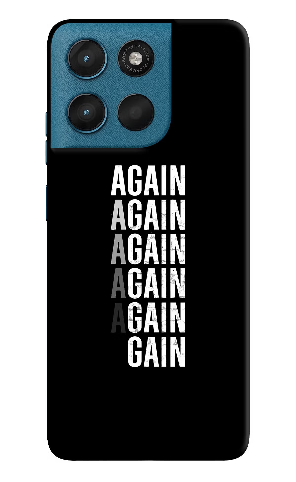 Again Again Gain Moto G57 Power 5G Hard Case Back Cover by Casekaro