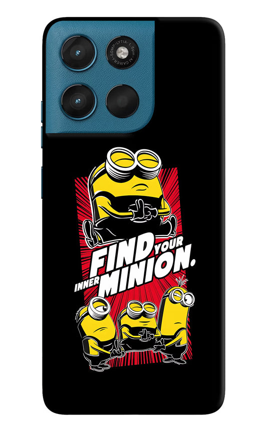 Find your inner Minion Moto G57 Power 5G Hard Case Back Cover by Casekaro