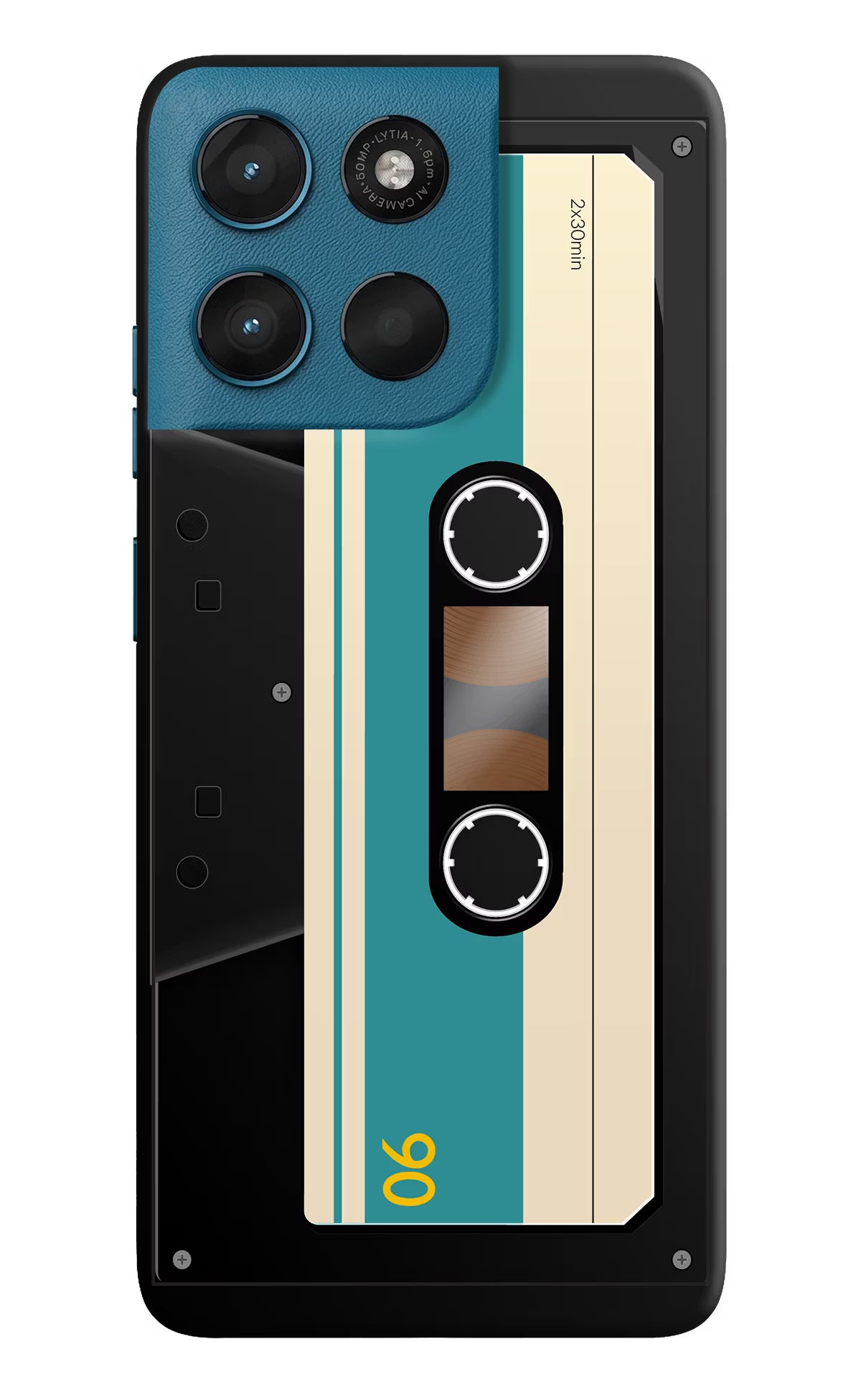 Cassette Moto G57 Power 5G Hard Case Back Cover by Casekaro