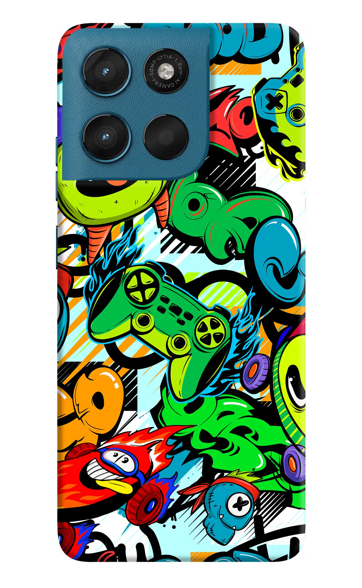 Game Doodle Moto G57 Power 5G Hard Case Back Cover by Casekaro