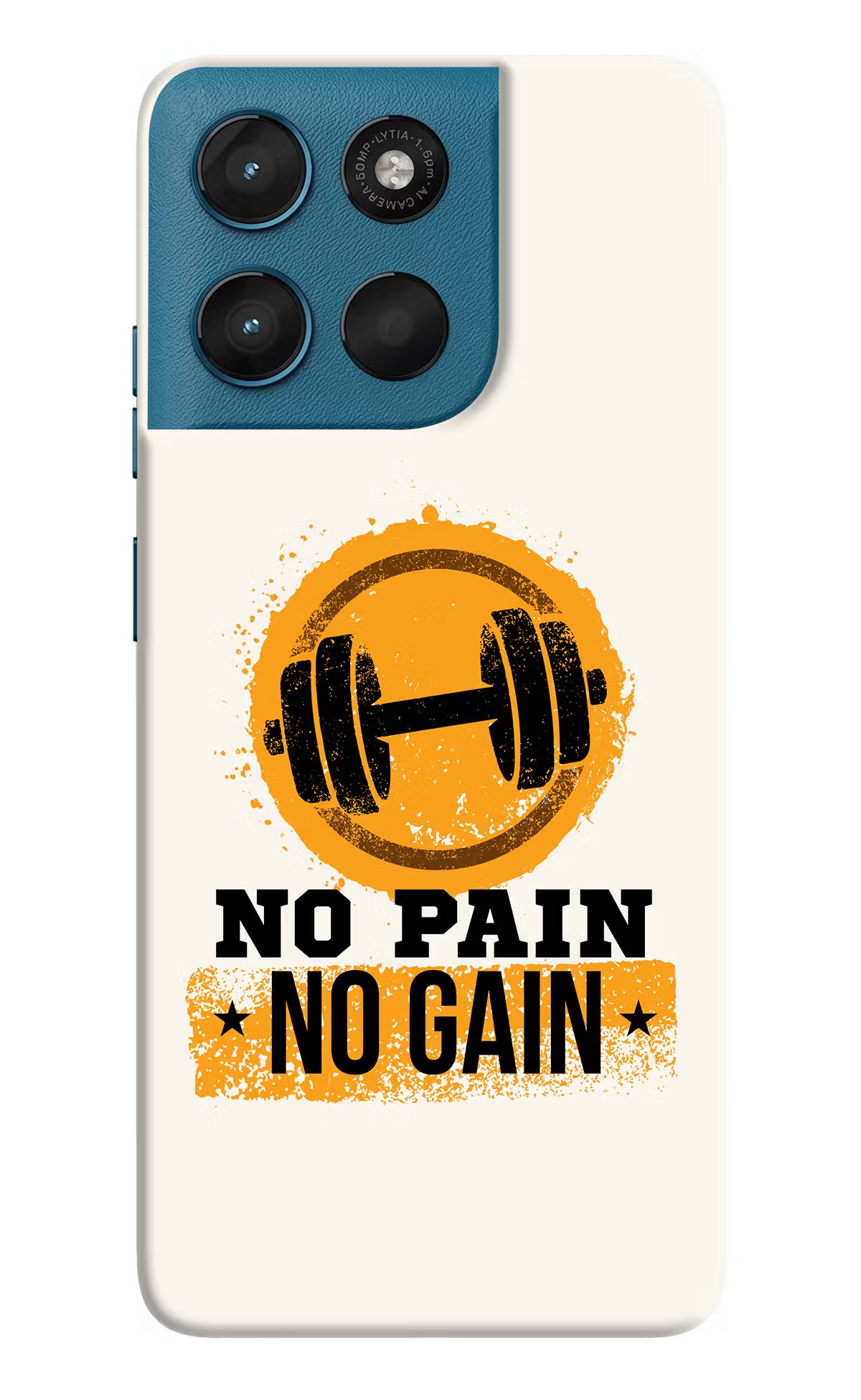 No Pain No Gain Moto G57 Power 5G Hard Case Back Cover by Casekaro