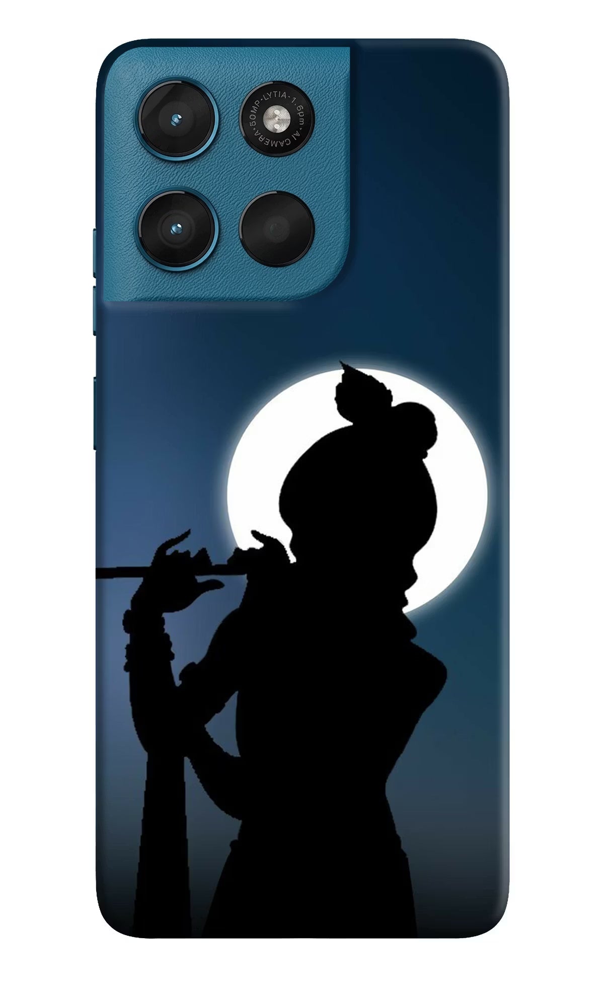 Shri Krishna Silhouette Moto G57 Power 5G Hard Case Back Cover by Casekaro