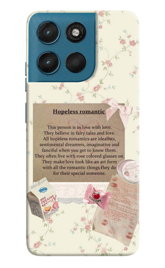Hopeless Romantic Moto G57 Power 5G Hard Case Back Cover by Casekaro