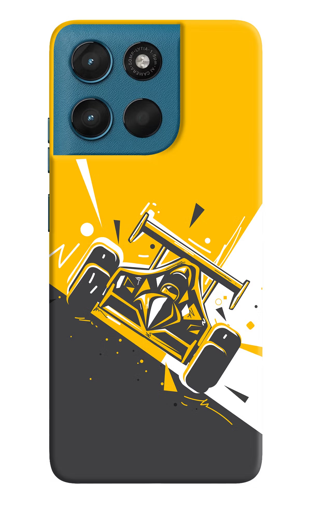 Track King Moto G57 Power 5G Hard Case Back Cover by Casekaro