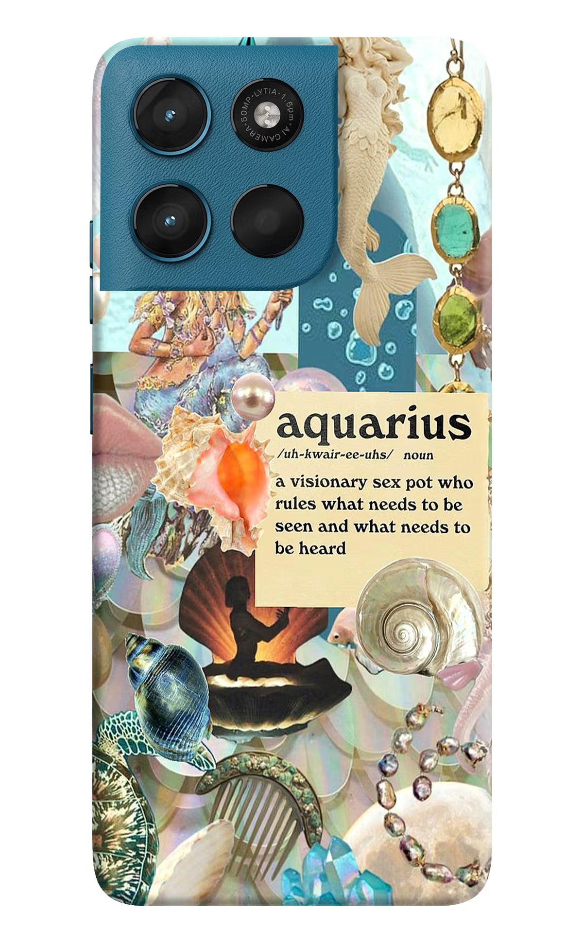Aquarius Zodiac Moto G57 Power 5G Hard Case Back Cover by Casekaro