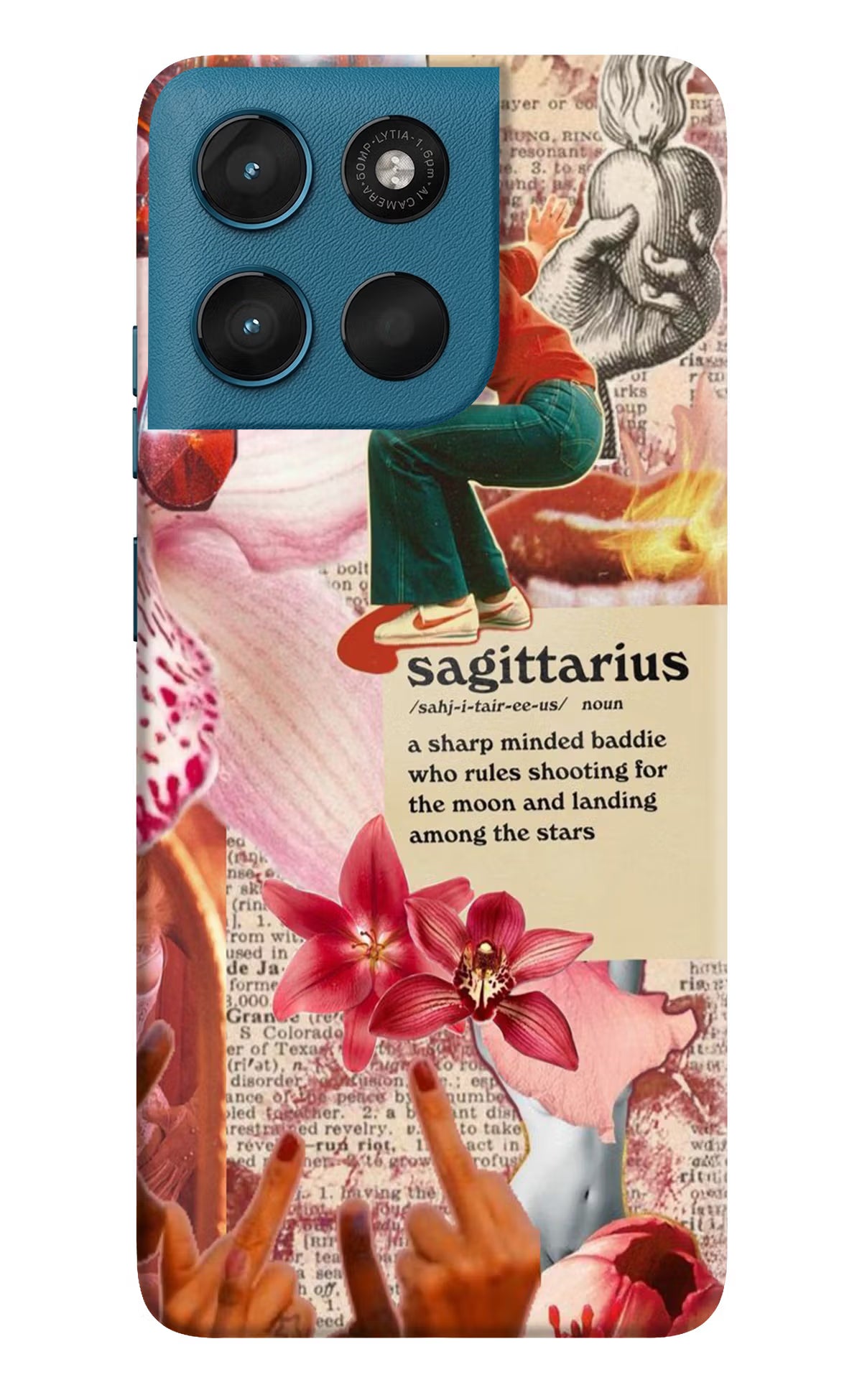 Sagittarius Zodiac Moto G57 Power 5G Hard Case Back Cover by Casekaro