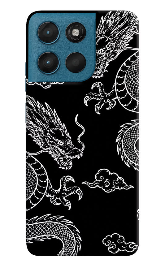 Twin Dragons Moto G57 Power 5G Hard Case Back Cover by Casekaro