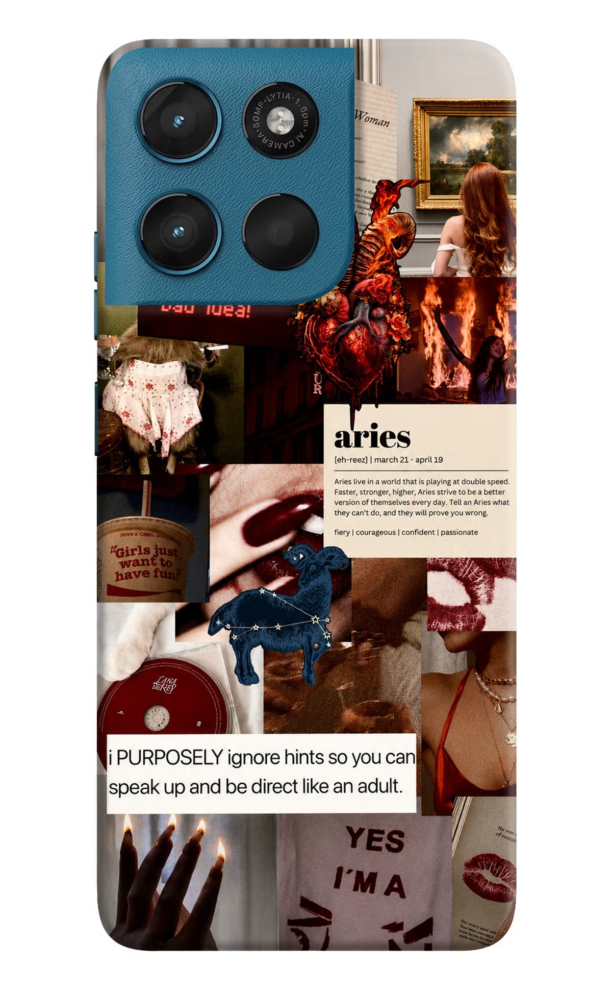 Zodiac Aries Moto G57 Power 5G Back Cover