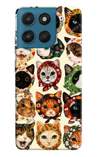 Cool Cat Moto G57 Power 5G Hard Case Back Cover by Casekaro