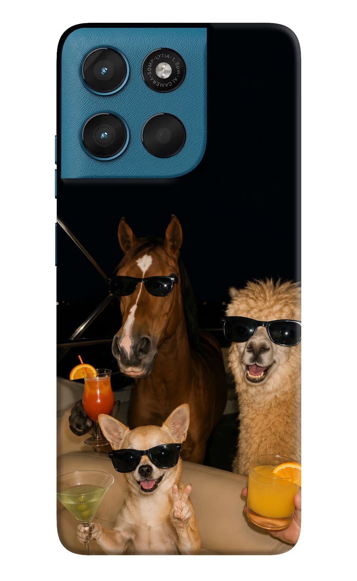 Party Squad Moto G57 Power 5G Hard Case Back Cover by Casekaro