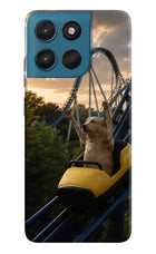 Rollercoaster Dog Moto G57 Power 5G Hard Case Back Cover by Casekaro