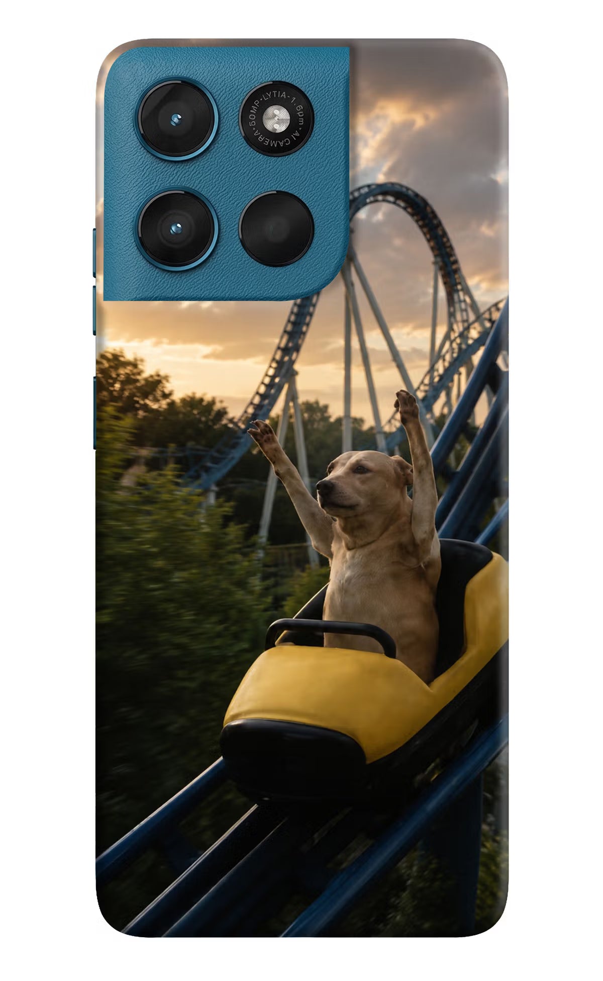 Rollercoaster Dog Moto G57 Power 5G Back Cover