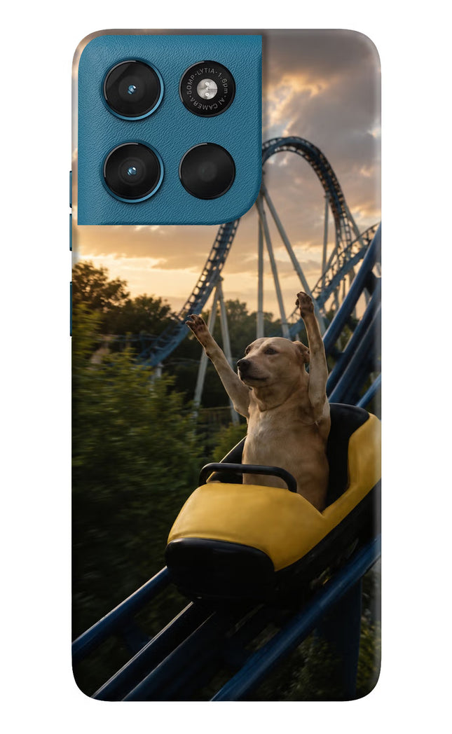 Rollercoaster Dog Moto G57 Power 5G Hard Case Back Cover by Casekaro