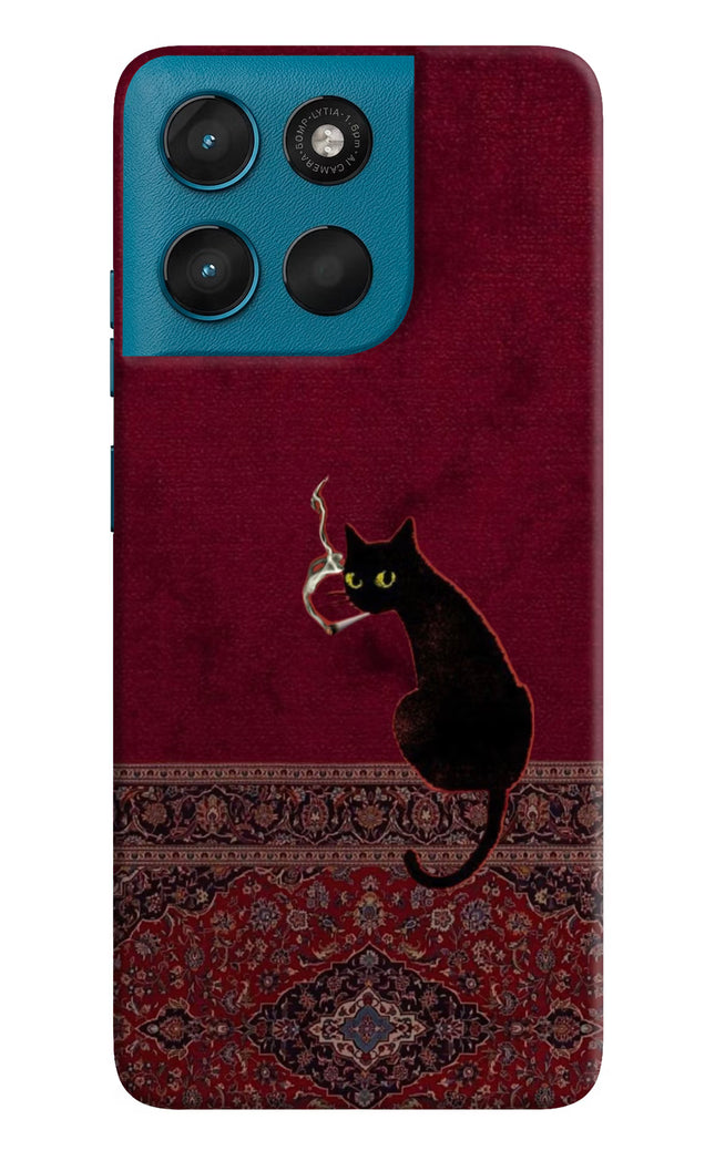 Midnight Cat Moto G57 Power 5G Hard Case Back Cover by Casekaro