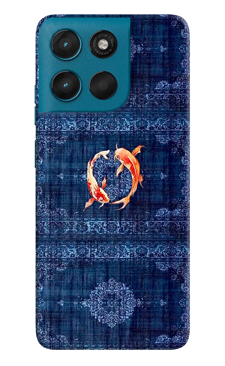 Koi Blue Moto G57 Power 5G Back Cover, Hard case
