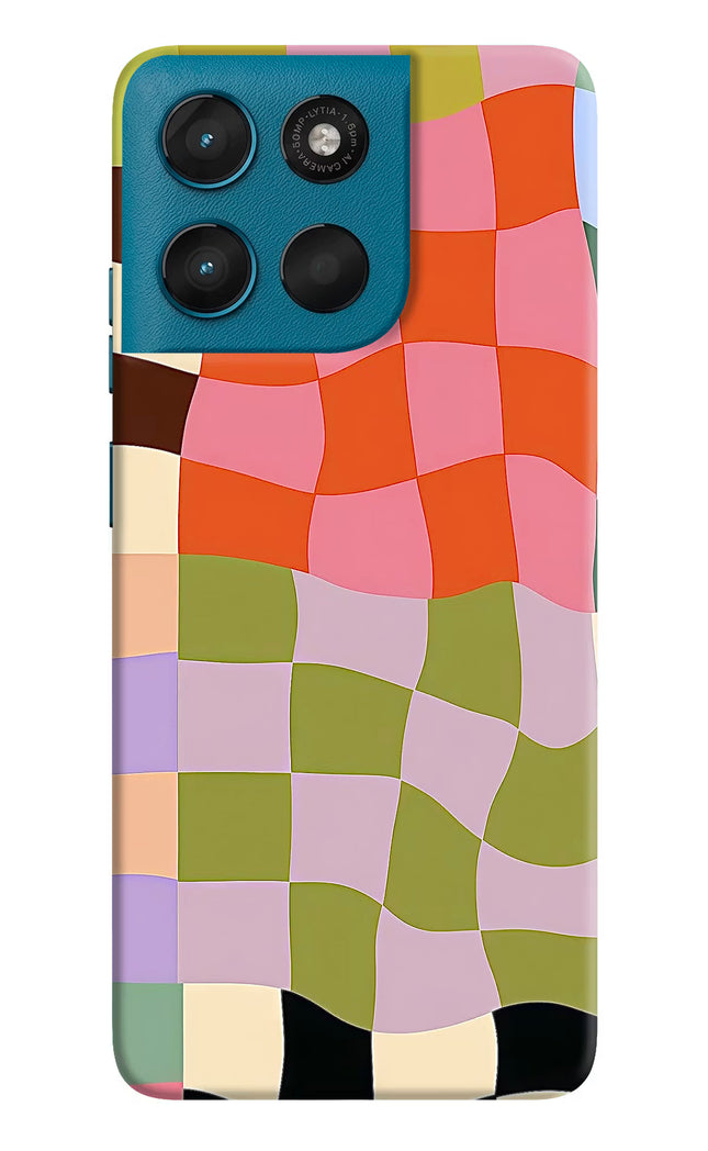 Wavy Grid Moto G57 Power 5G Hard Case Back Cover by Casekaro