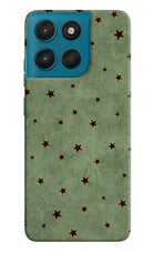 Green Stars Moto G57 Power 5G Hard Case Back Cover by Casekaro