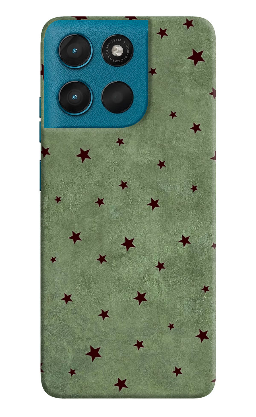 Green Stars Moto G57 Power 5G Back Cover, Hard case