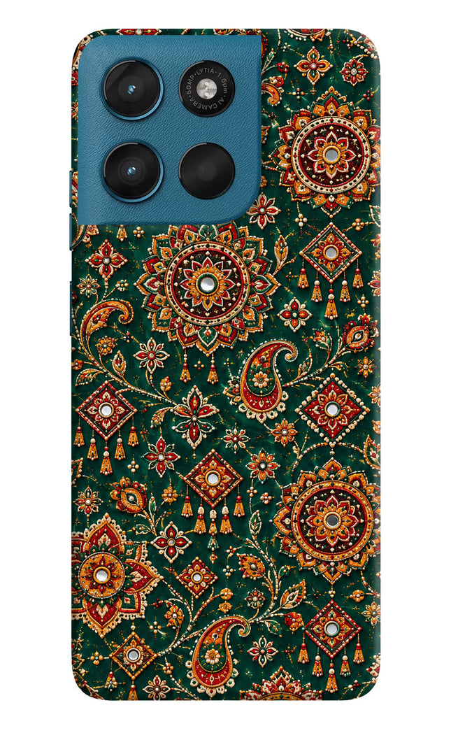 Green Pataka Moto G57 Power 5G Hard Case Back Cover by Casekaro