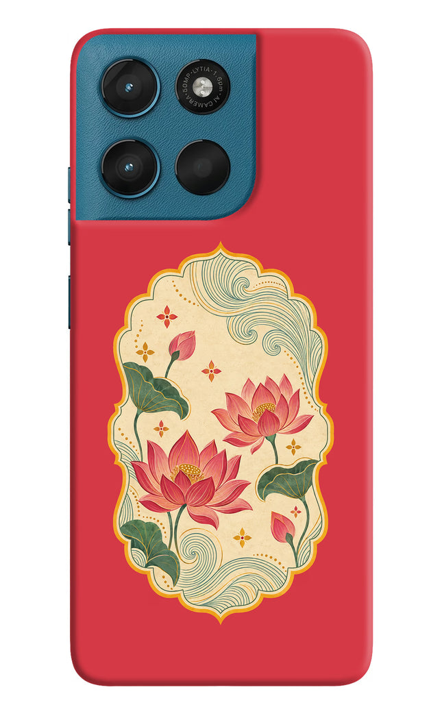 Pink Lotus Moto G57 Power 5G Back Cover