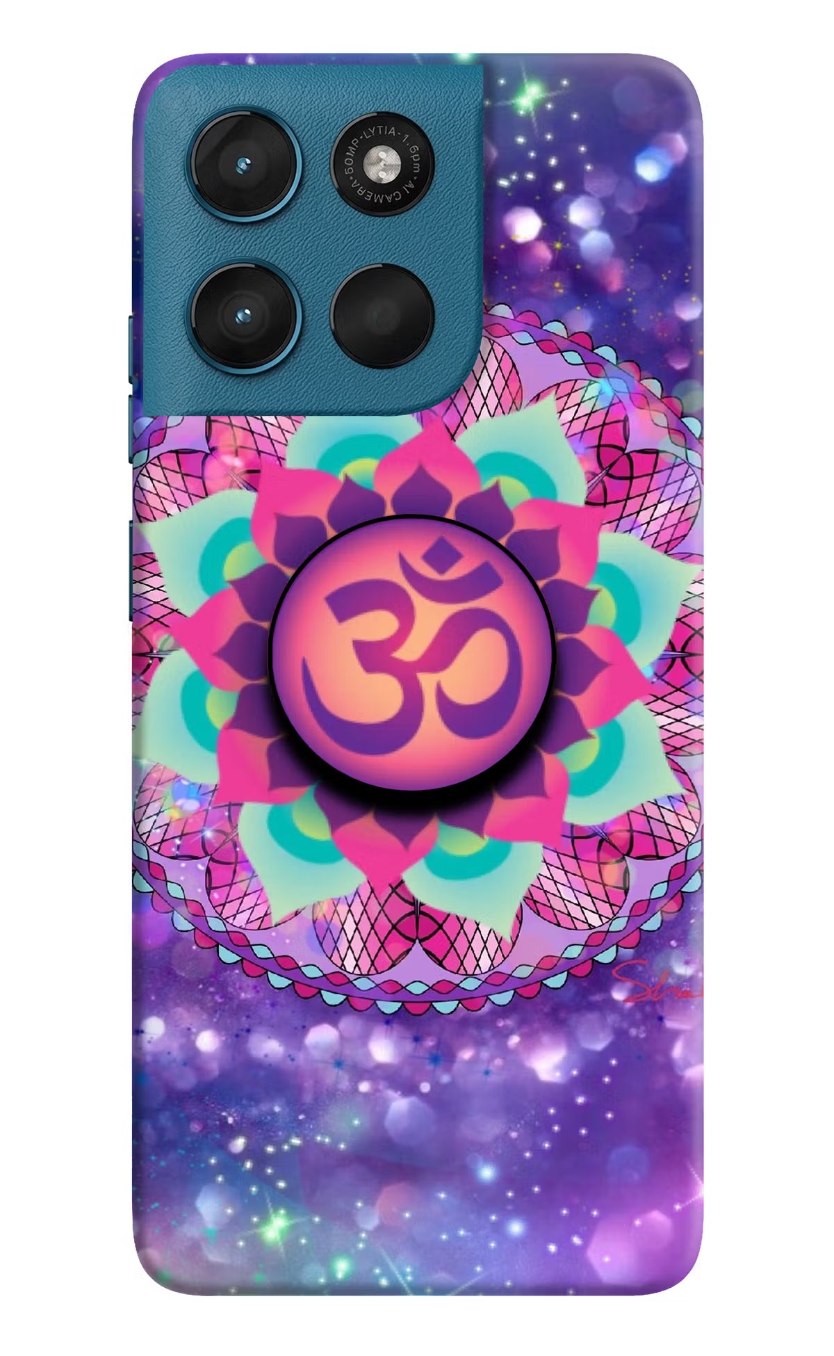 Om Purple Moto G57 Power 5G Pop Case by Casekaro