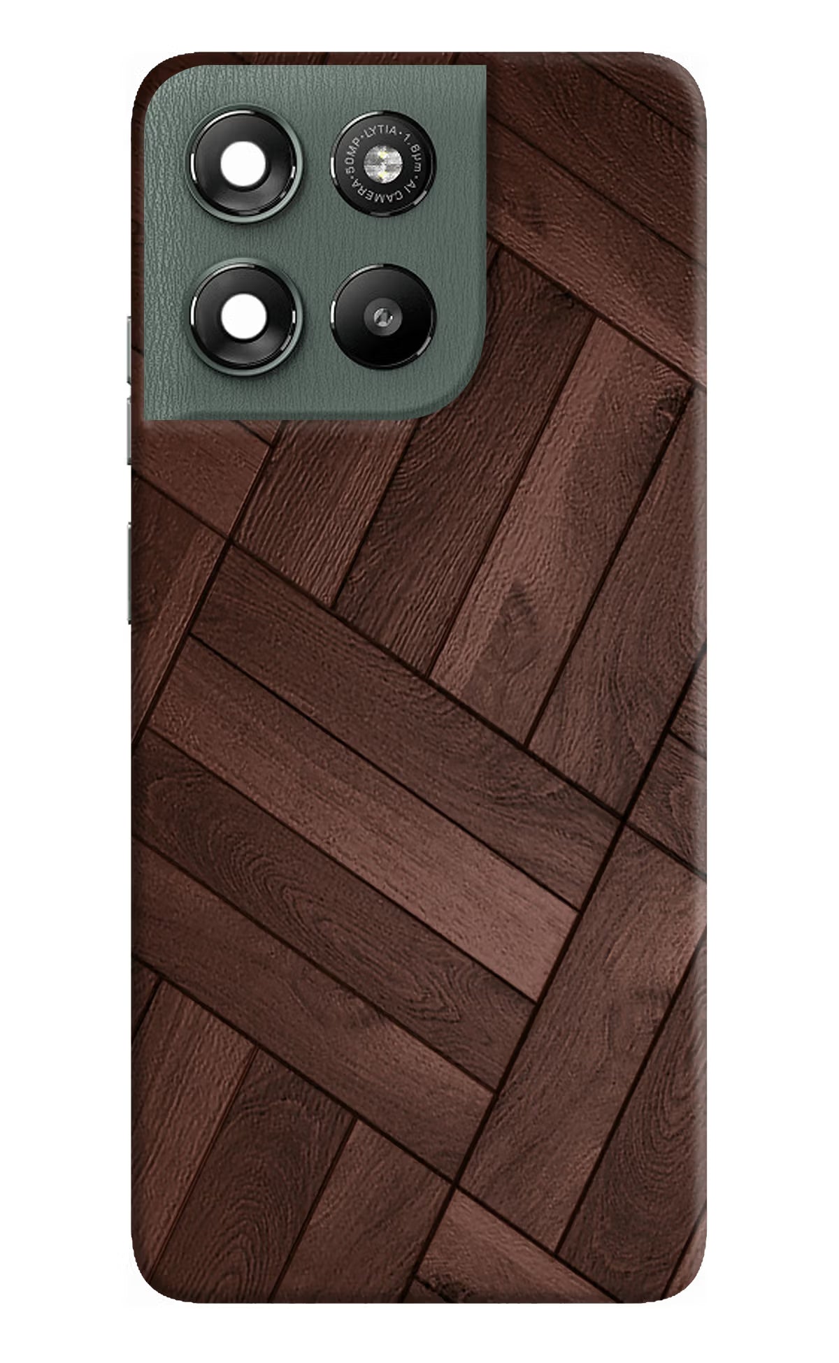 Wooden Texture Design Moto G67 Power 5G Hard Case Back Cover by Casekaro