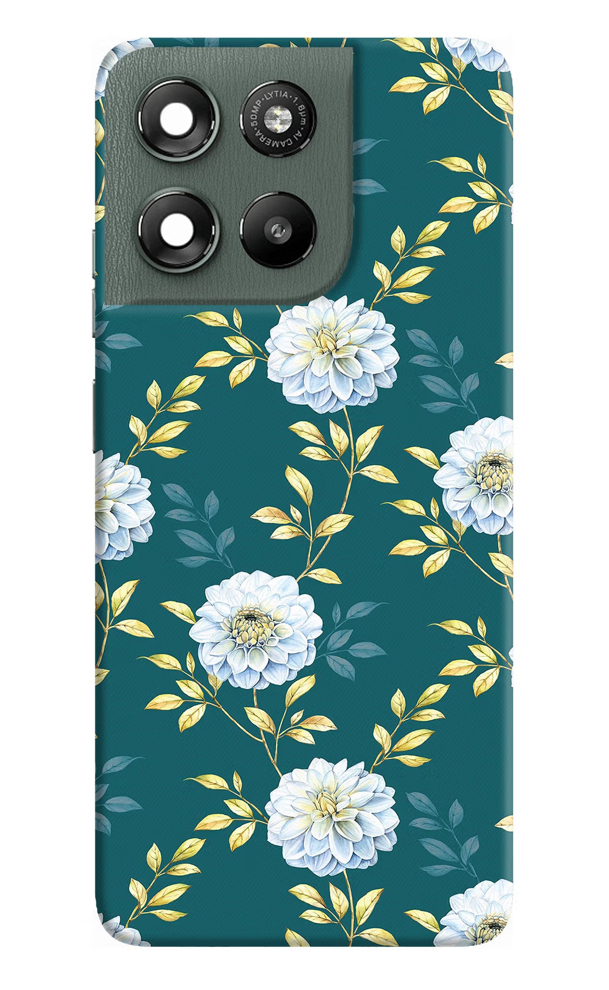 Flowers Moto G67 Power 5G Hard Case Back Cover by Casekaro