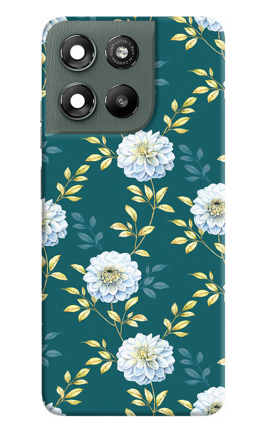 Flowers Moto G67 Power 5G Hard Case Back Cover by Casekaro