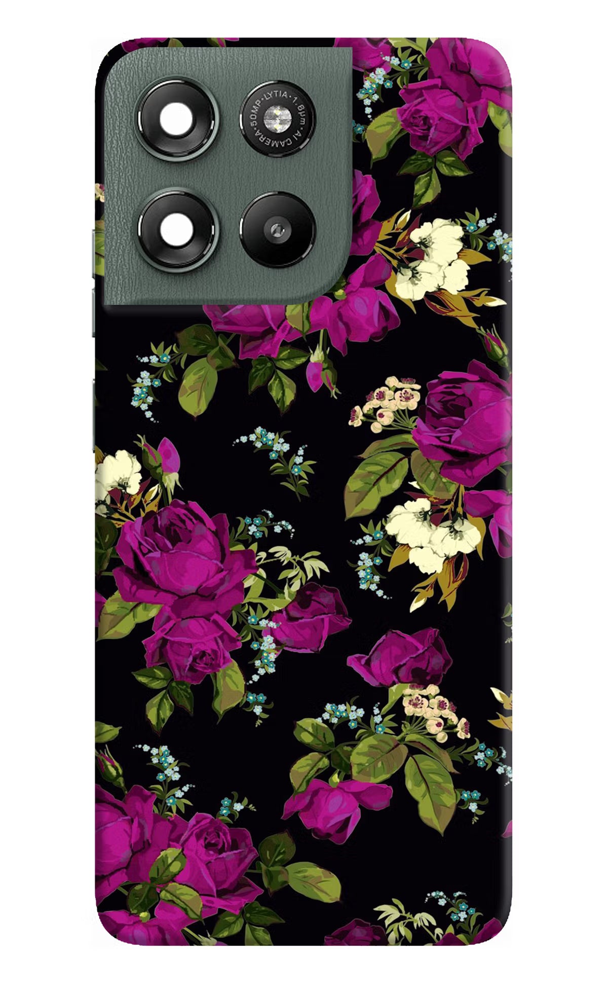 Flowers Moto G67 Power 5G Hard Case Back Cover by Casekaro