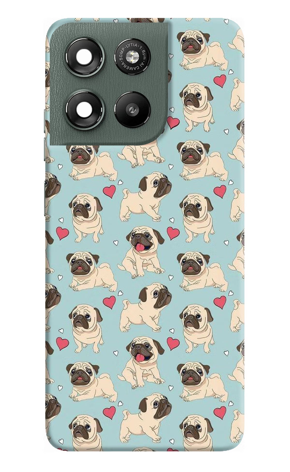 Pug Dog Moto G67 Power 5G Hard Case Back Cover by Casekaro