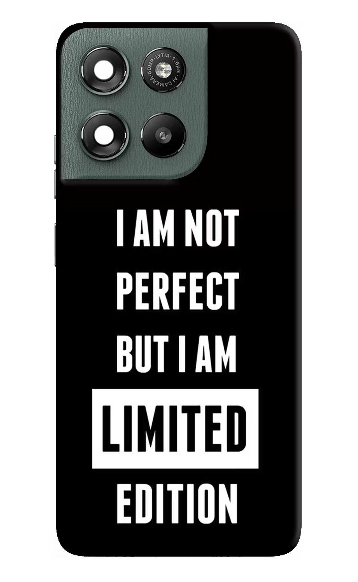 I Am Not Perfect But I Am Limited Edition Moto G67 Power 5G Hard Case Back Cover by Casekaro