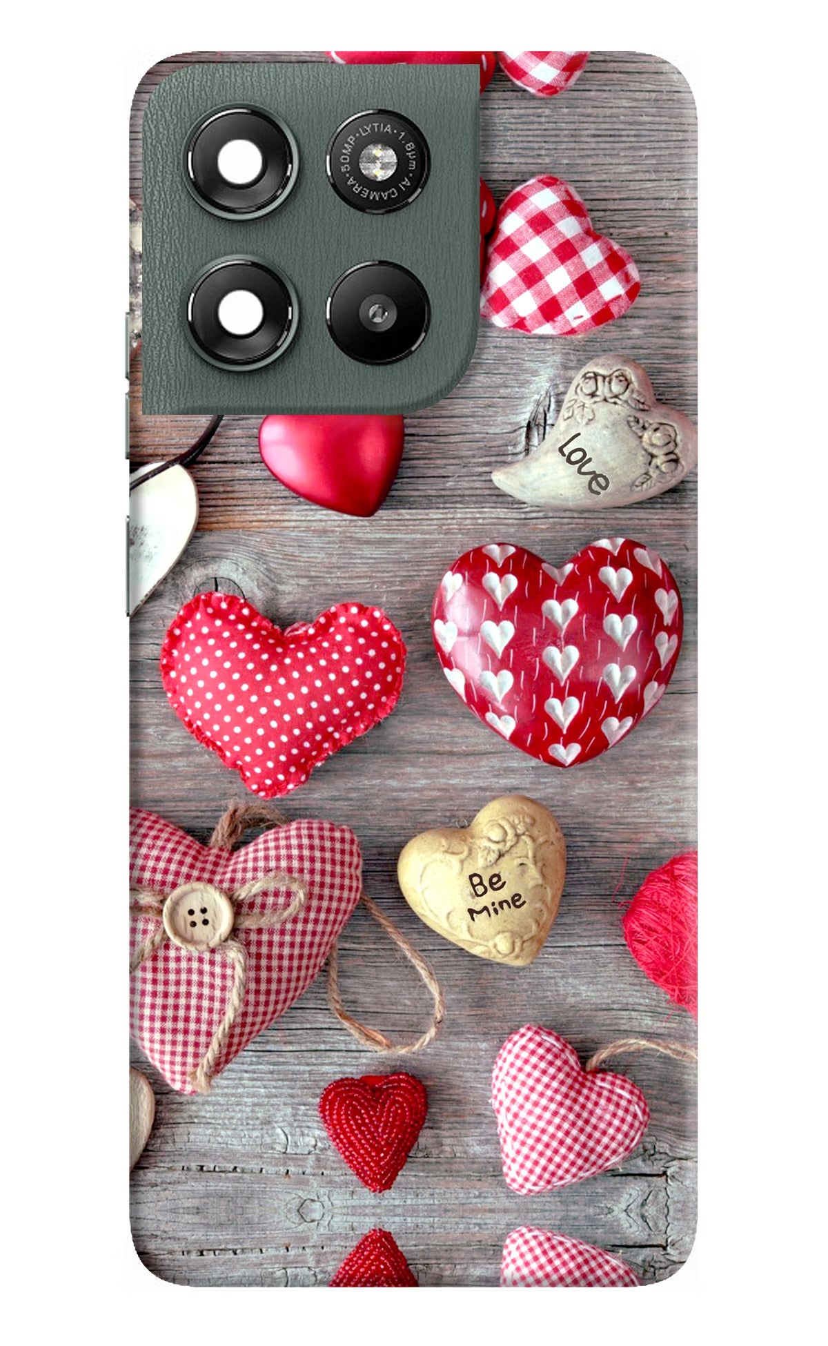 Love Wallpaper Moto G67 Power 5G Hard Case Back Cover by Casekaro