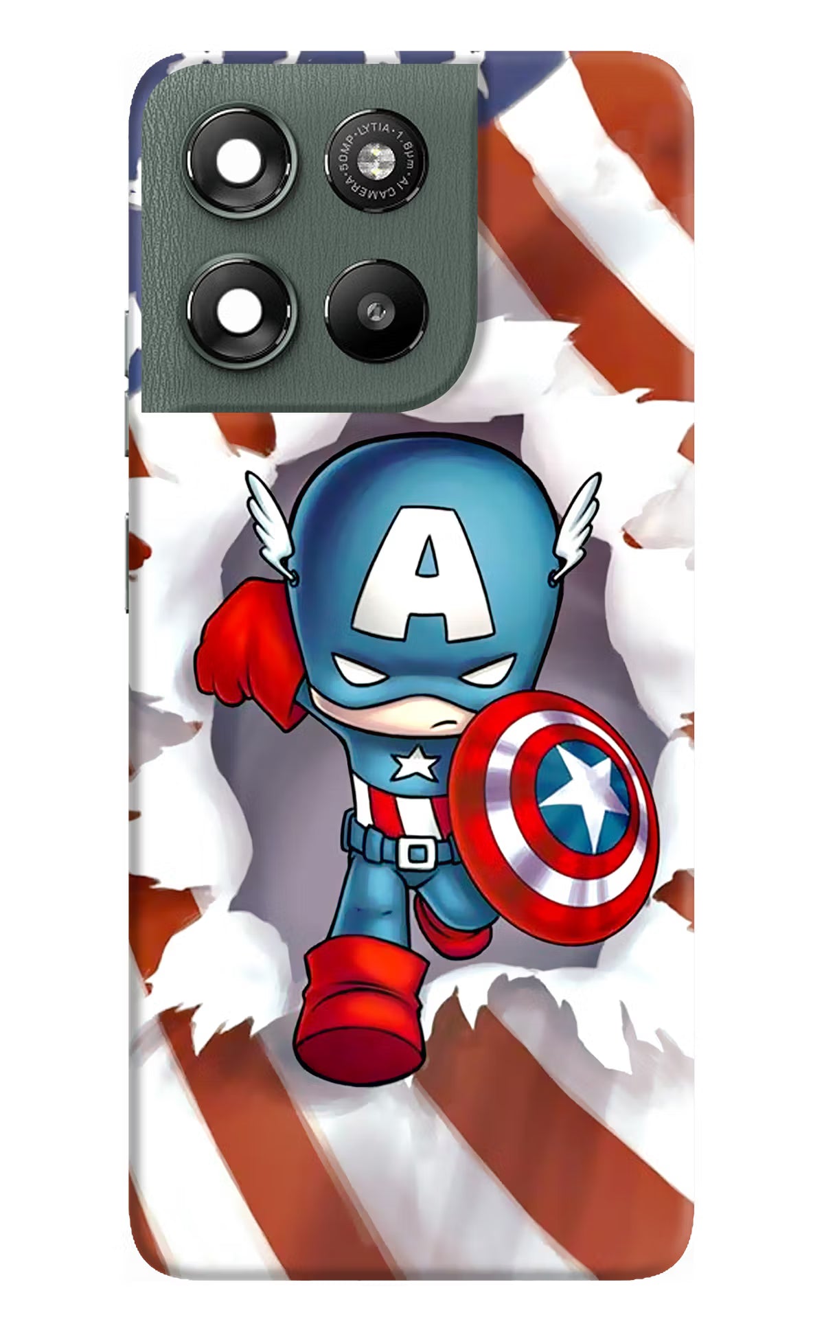 Captain America Moto G67 Power 5G Hard Case Back Cover by Casekaro