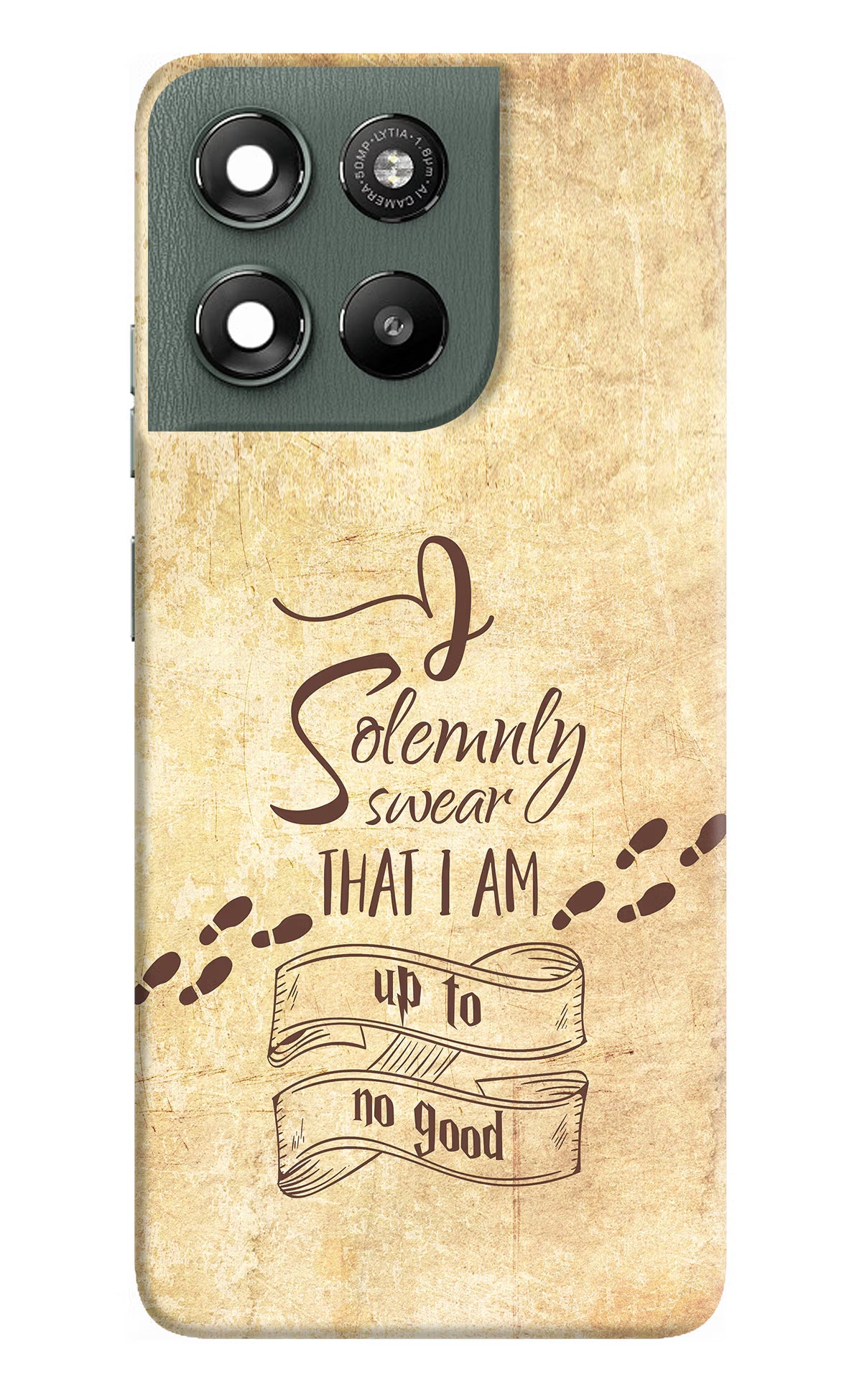 I Solemnly swear that i up to no good Moto G67 Power 5G Hard Case Back Cover by Casekaro