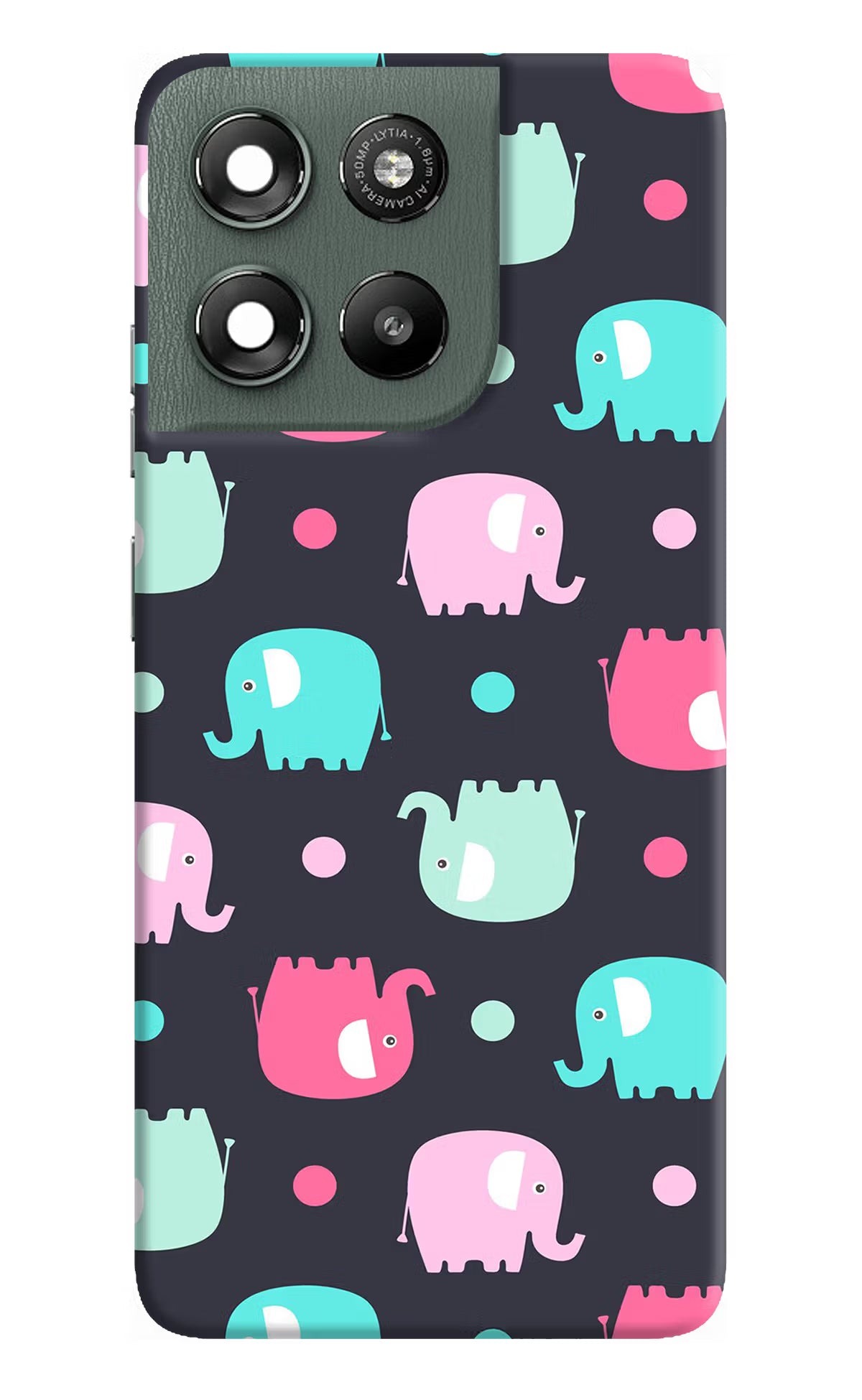 Elephants Moto G67 Power 5G Hard Case Back Cover by Casekaro