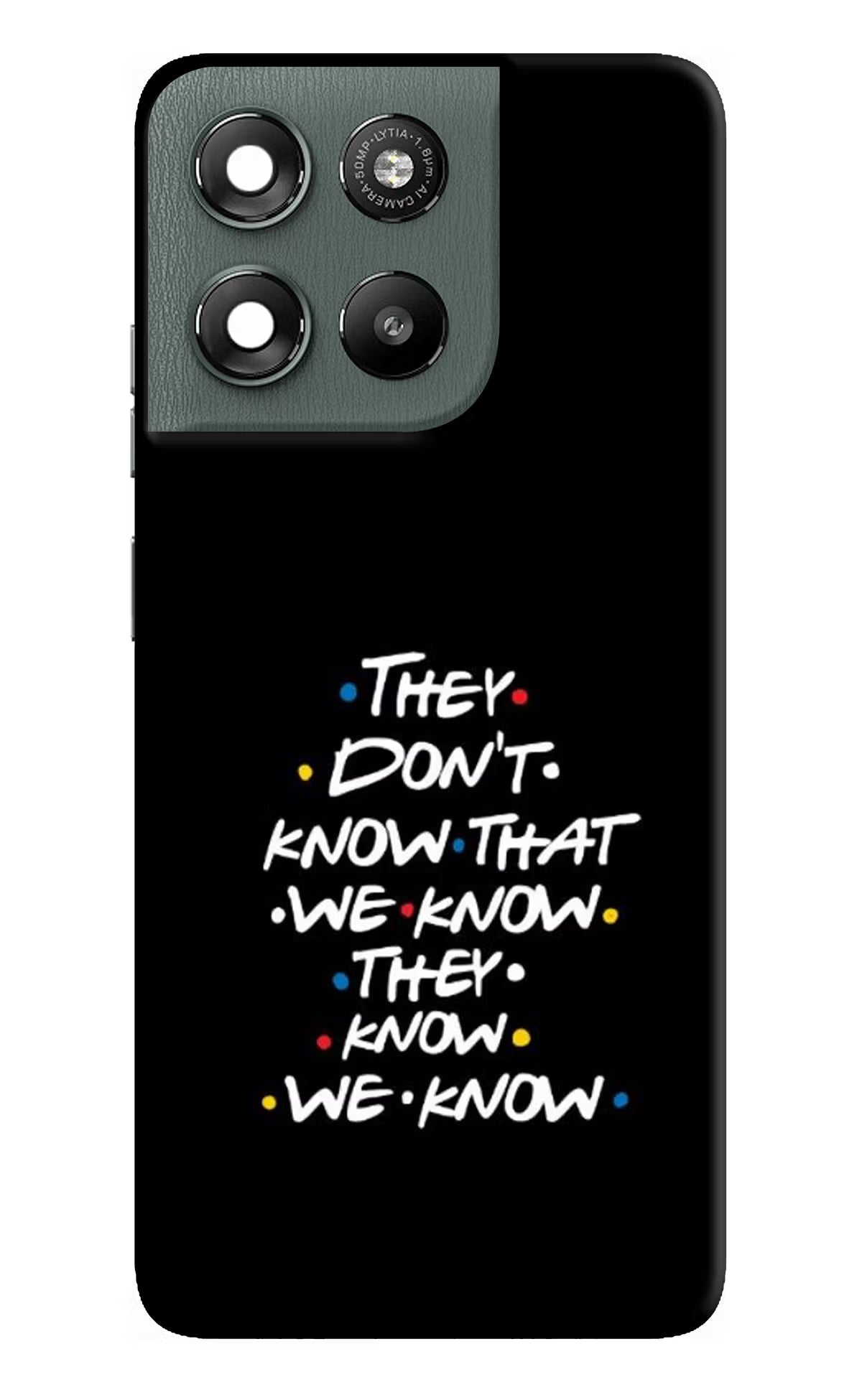 FRIENDS Dialogue Moto G67 Power 5G Hard Case Back Cover by Casekaro